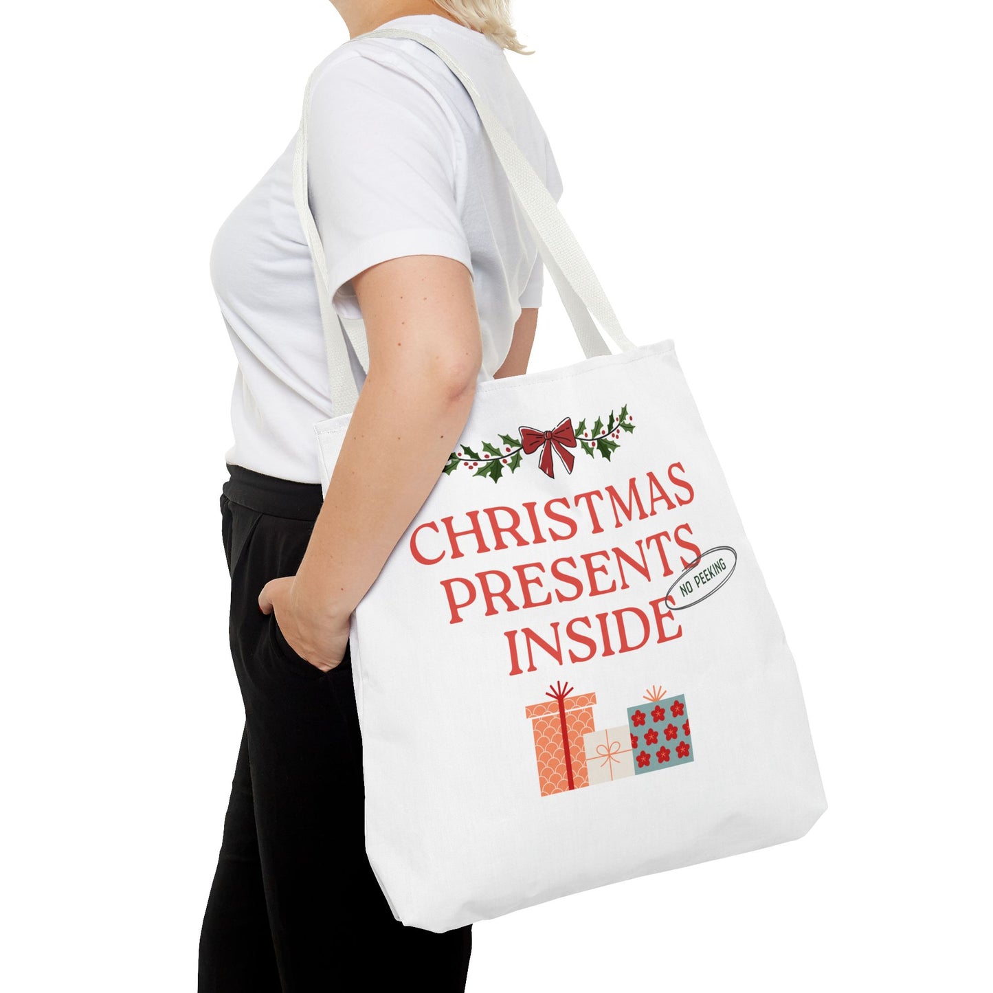 Christmas Tote, Christmas Shopping Bag, Reusable Christmas Bag, Christmas Gift