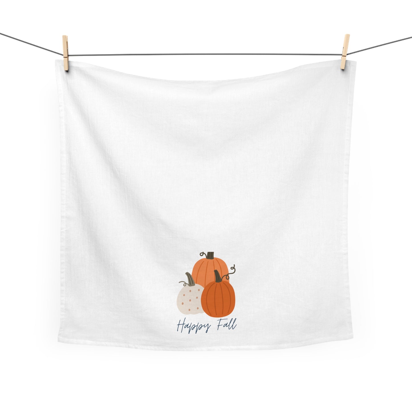 Fall Tea Towel, Autumn Tea Towel, Fall Gift, Happy Fall Kitchen Towel