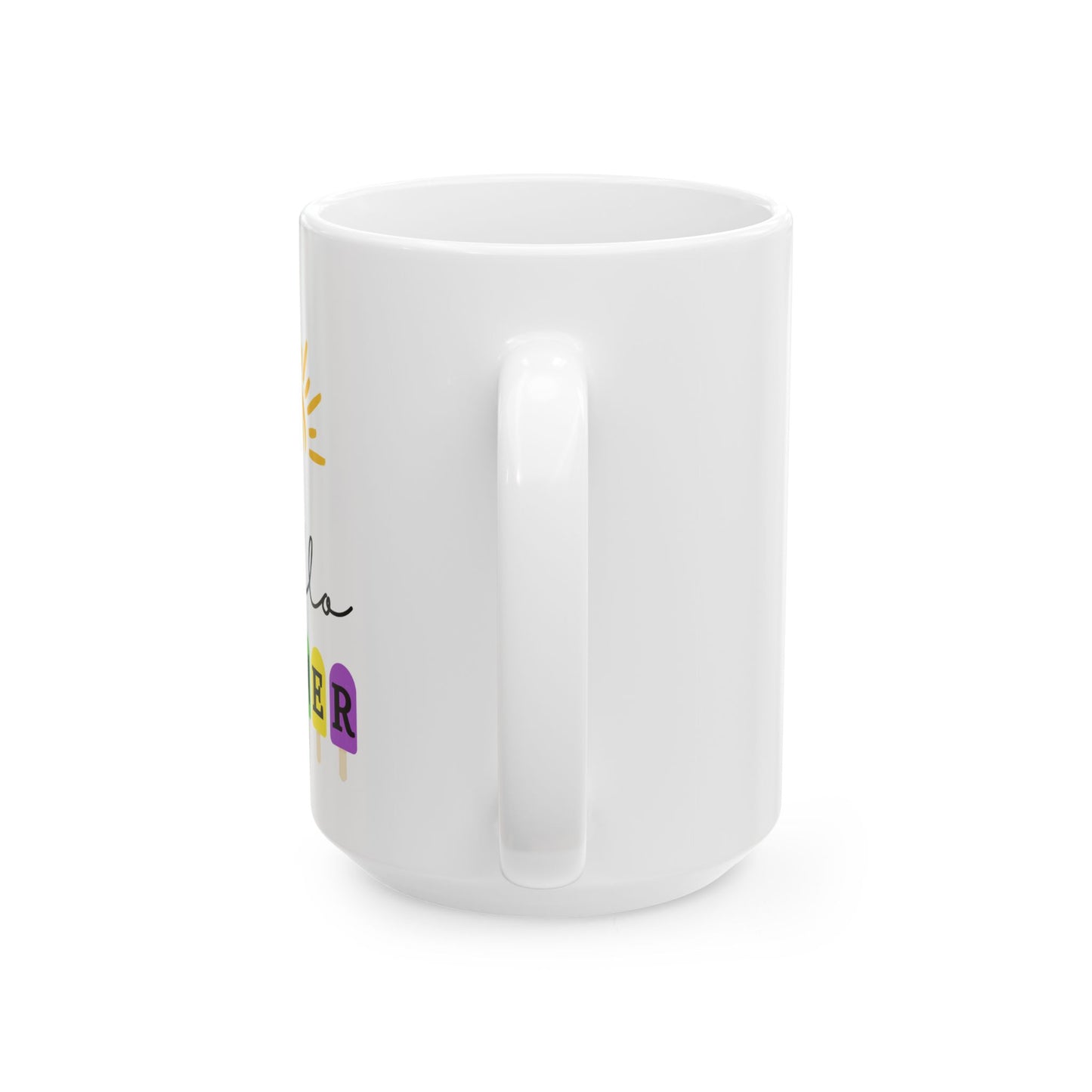 Hello Summer Ceramic Coffee Mug | Fun Summer Drinkware Gift
