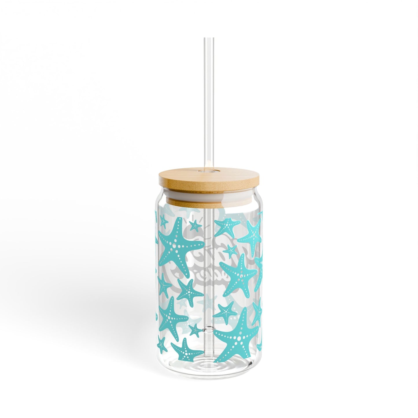 Summer Glass, Summer Cup with Lid, 'Vacay Mode" Glass, Summer Cup, Summer Gift, Starfish Glass, Starfish Cup