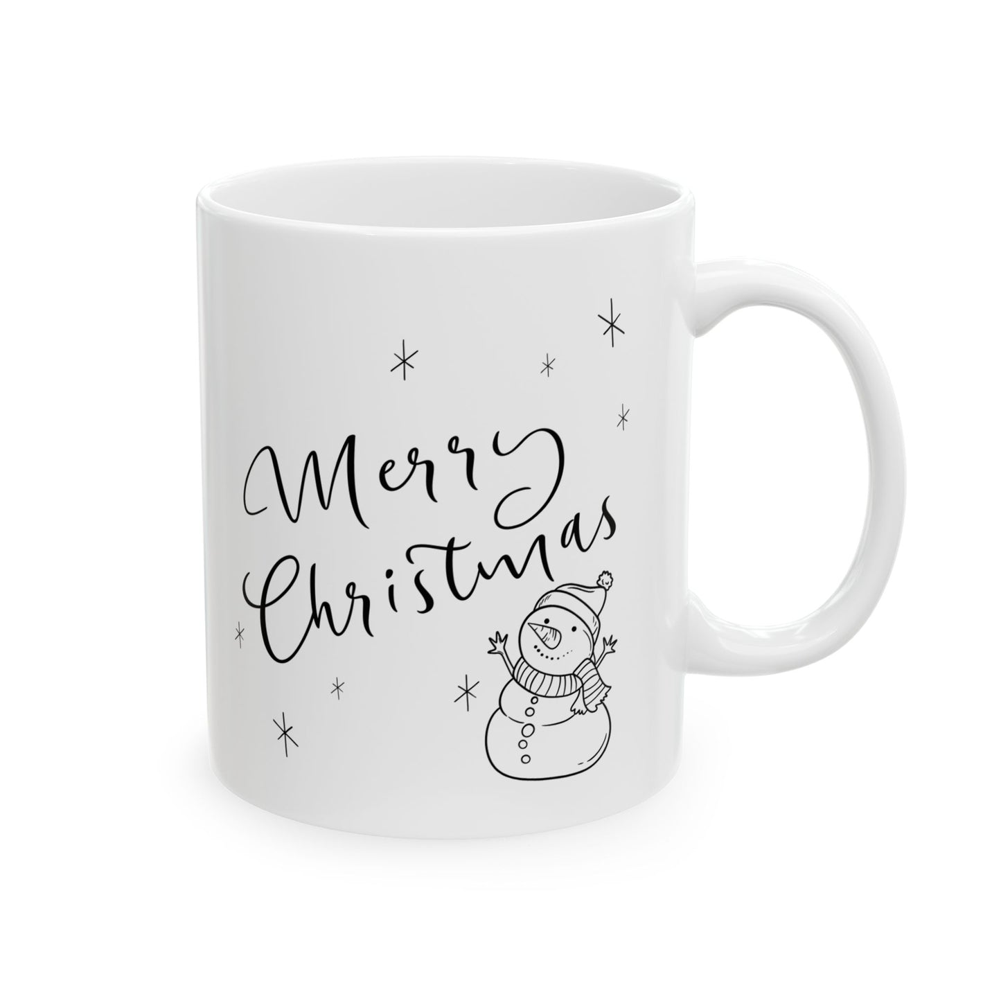 Merry Christmas Ceramic Coffee Mug, Christmas Coffee Cup, Christmas Cup, Christmas Gift Idea