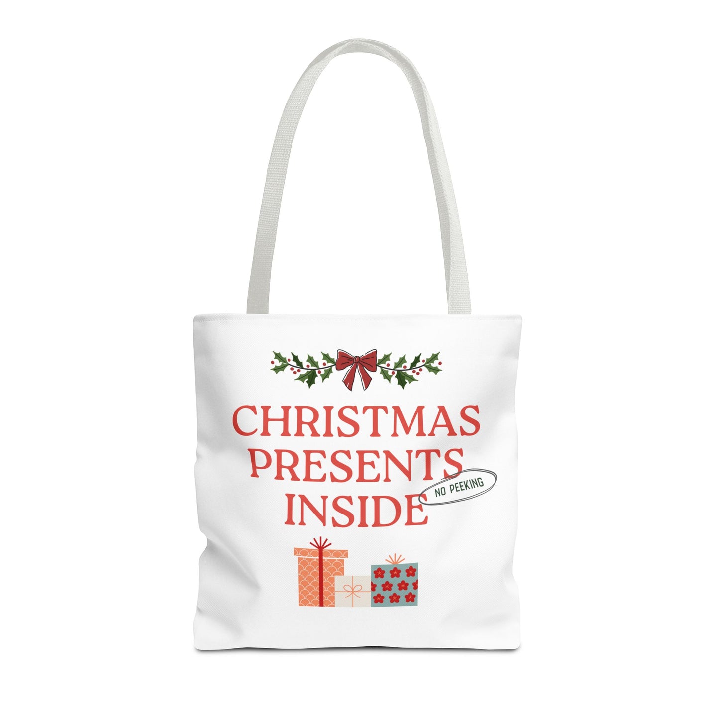 Christmas Tote, Christmas Shopping Bag, Reusable Christmas Bag, Christmas Gift