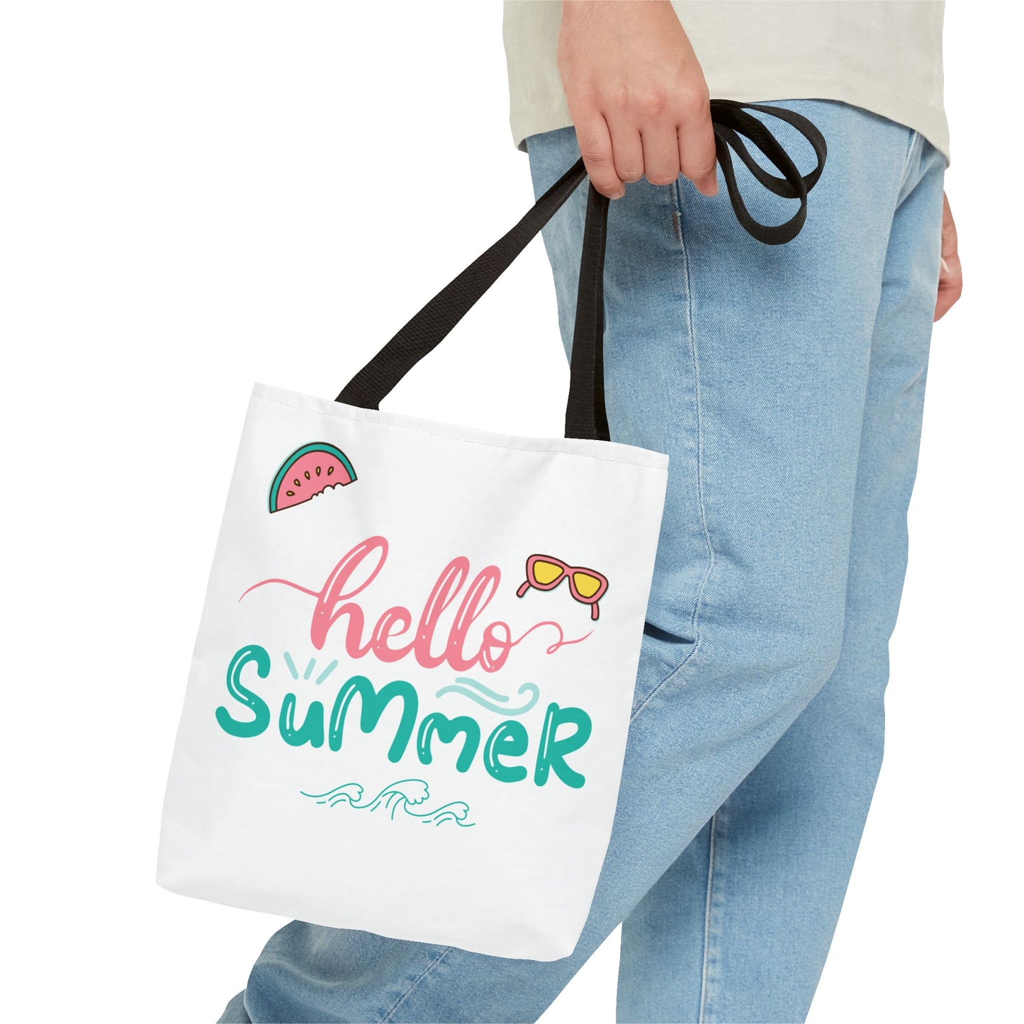 Summer Tote Bag, Summer Tote, 'Hello Summer' Tote, Reusable Bag, Reusable Shopping Bag, Summer Gift, Beach Bag