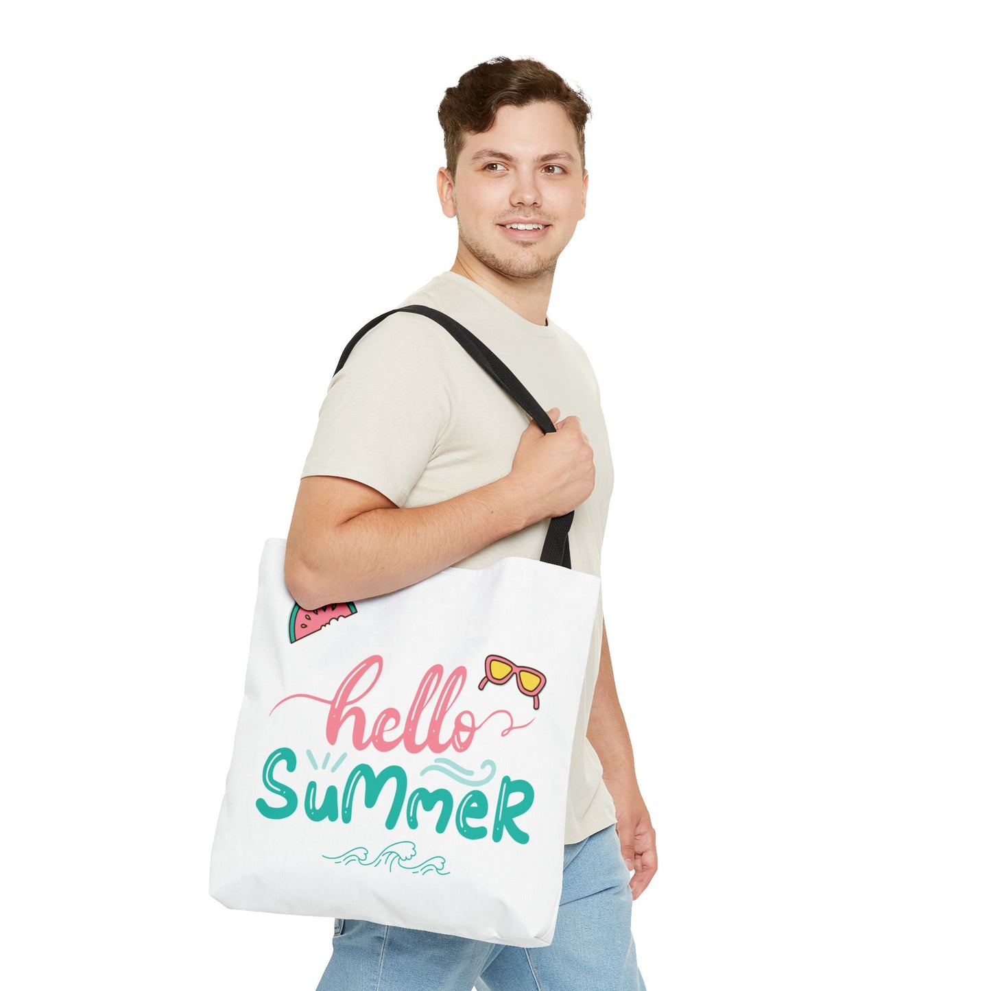 Summer Tote Bag, Summer Tote, 'Hello Summer' Tote, Reusable Bag, Reusable Shopping Bag, Summer Gift, Beach Bag