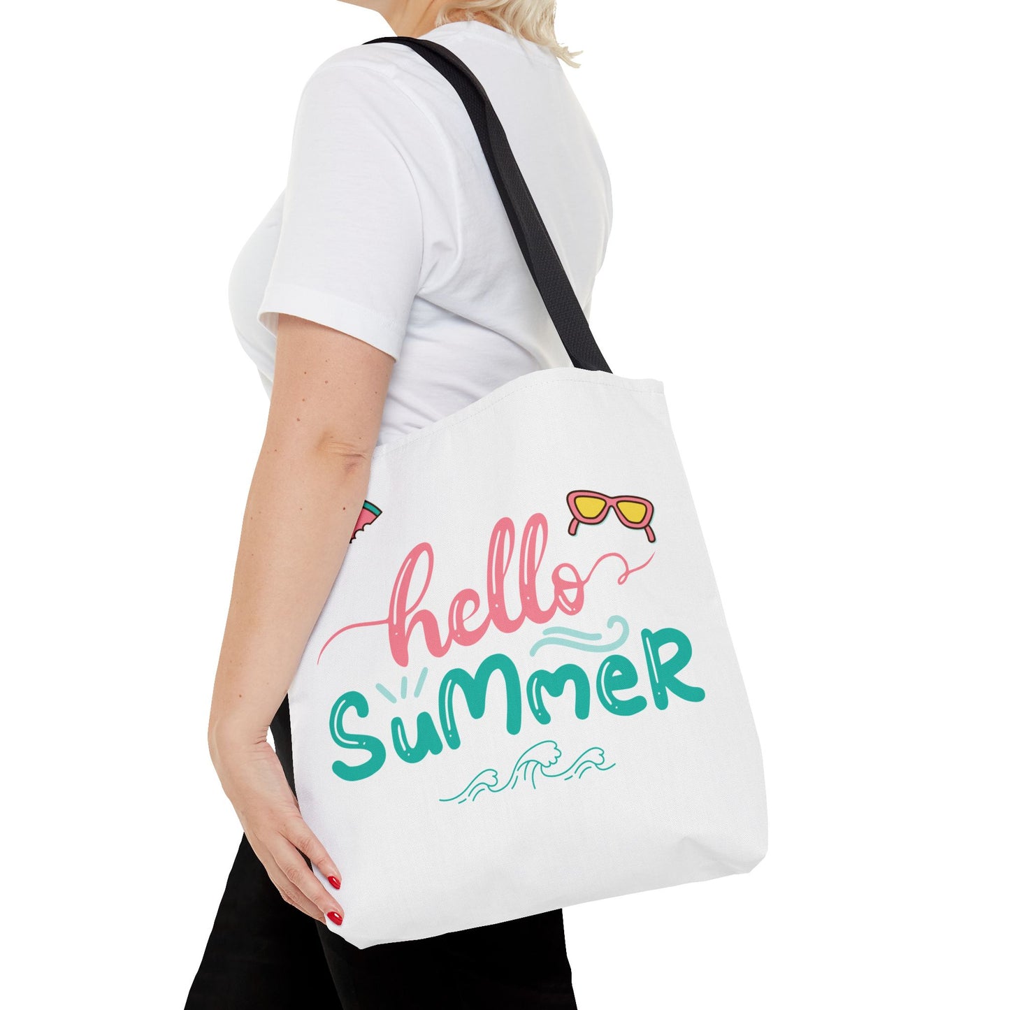 Summer Tote Bag, Summer Tote, 'Hello Summer' Tote, Reusable Bag, Reusable Shopping Bag, Summer Gift, Beach Bag