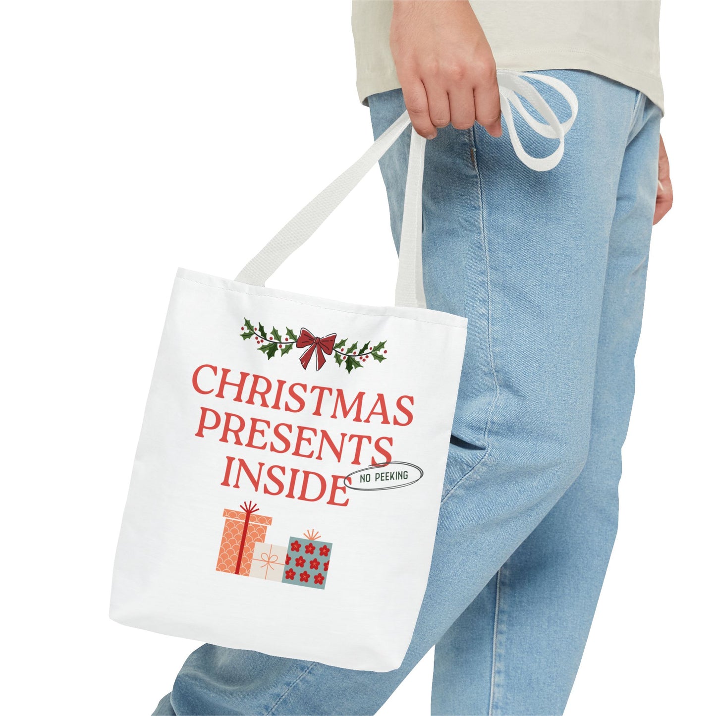 Christmas Tote, Christmas Shopping Bag, Reusable Christmas Bag, Christmas Gift