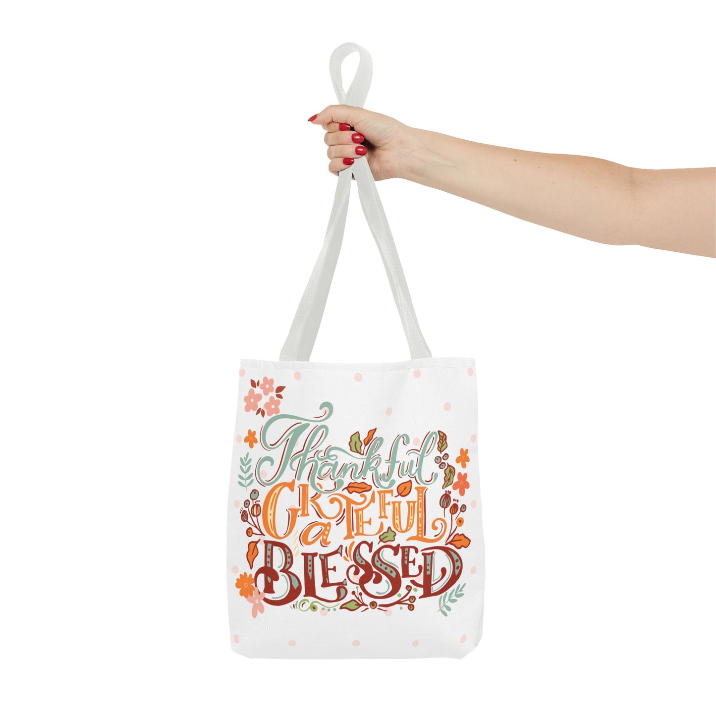 Fall Tote Bag, Fall Bag, 'Thankful, Grateful, Blessed" Bag, Fall Gift, Fall Reusable Bag