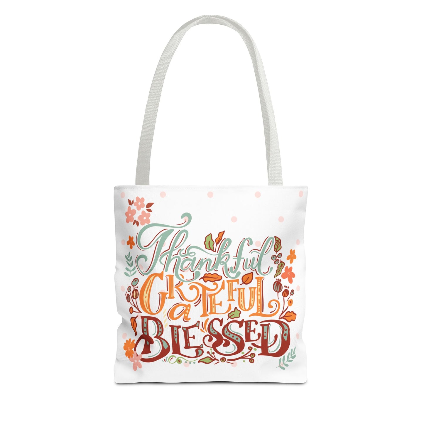 Fall Tote Bag, Fall Bag, 'Thankful, Grateful, Blessed" Bag, Fall Gift, Fall Reusable Bag