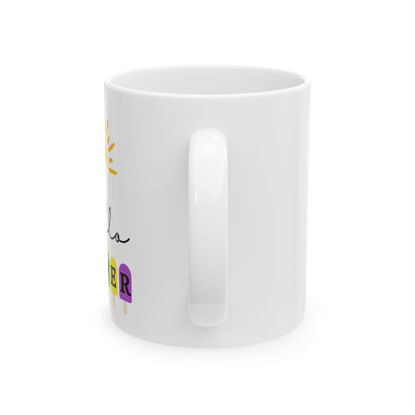 Hello Summer Ceramic Coffee Mug | Fun Summer Drinkware Gift