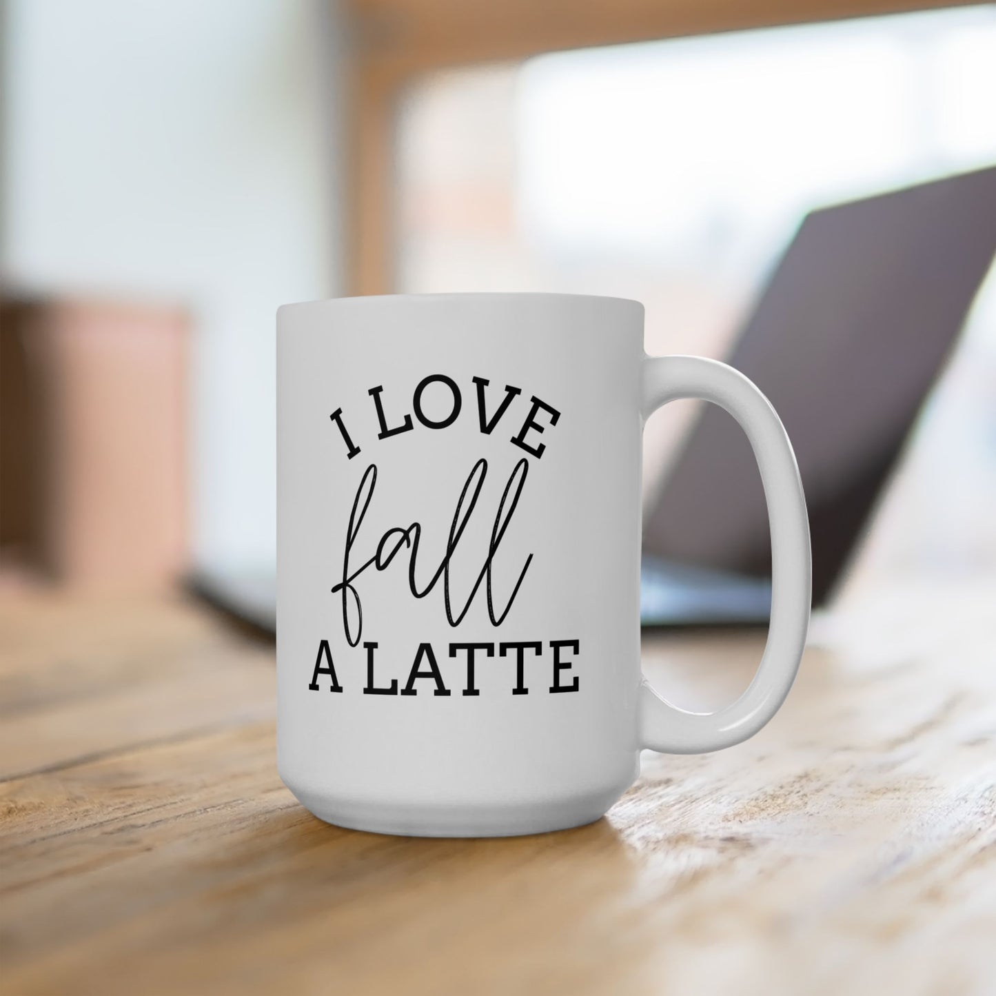 I Love Fall A Latte Ceramic Mug, Fall Coffee Cup, Fall Gift, Autumn Coffee Mug