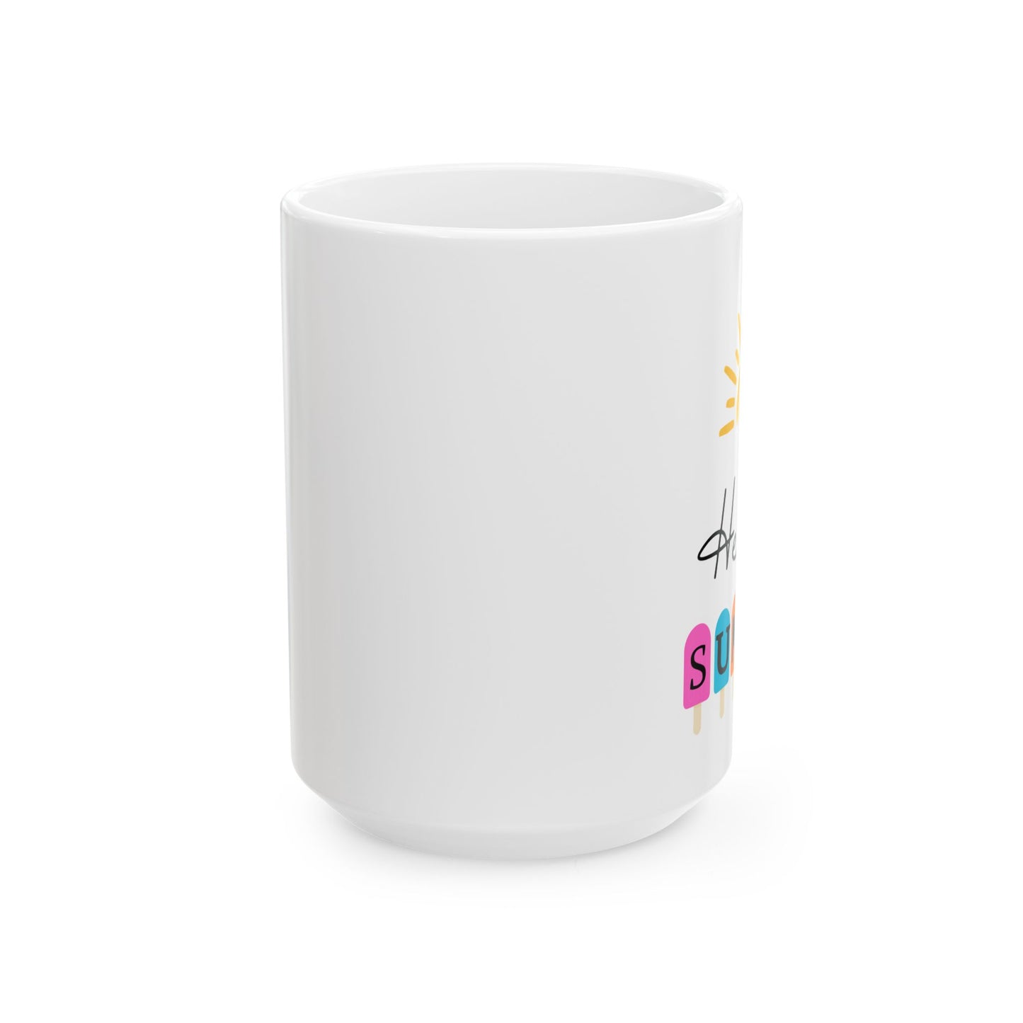 Hello Summer Ceramic Coffee Mug | Fun Summer Drinkware Gift
